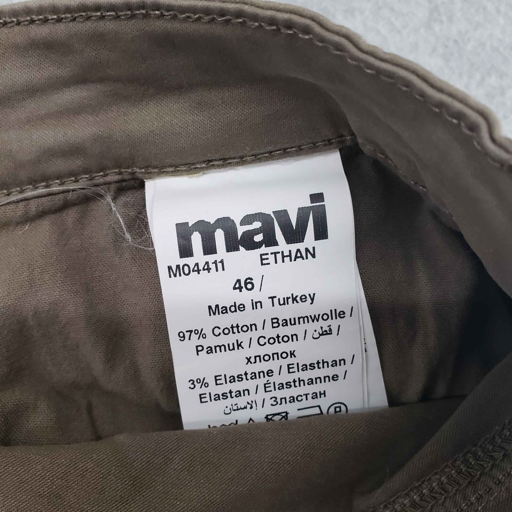 Mavi Ethan Shorts Mens 46 Brown Solid Modern Cotton Stretch Twill Chino Casual - Picture 6 of 6